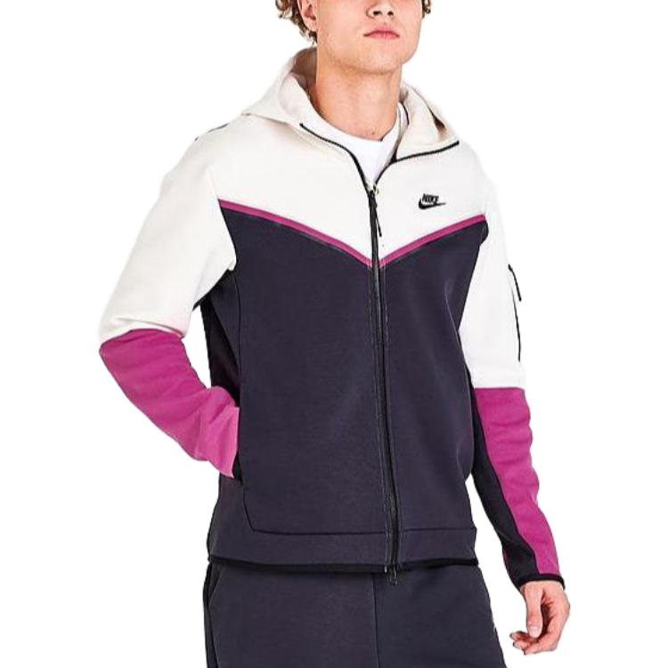 Sportswear Tech Fleece Full Zip Up Hoodie 'Cave Purple Active Pink'