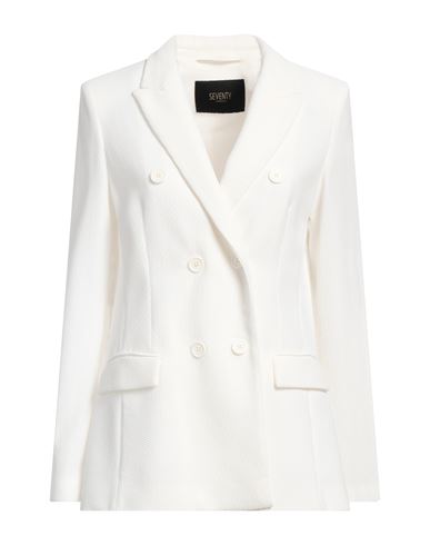 Seventy Venezia Woman Blazer Off white Size 2 Polyamide, Elastane