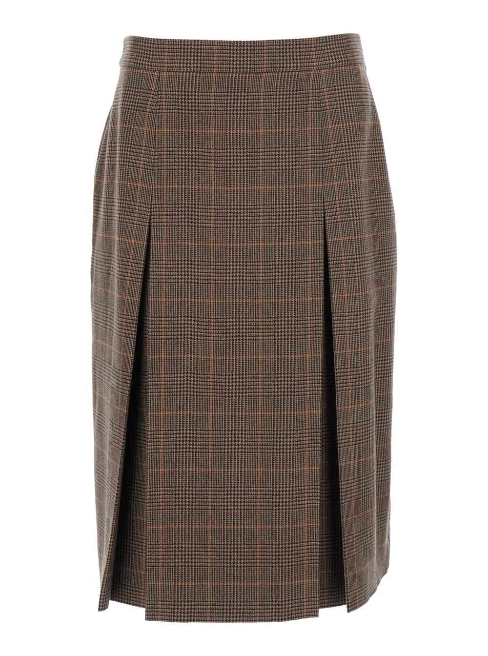Wool Cashmere Midi Skirt