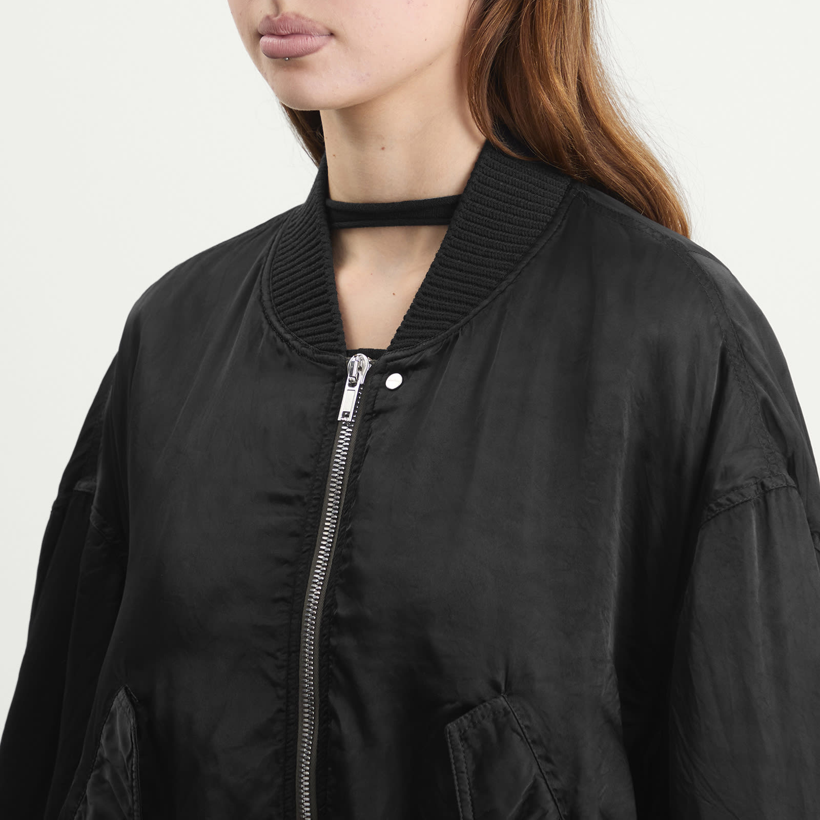 Women's Secchia Flight Jacket in Black