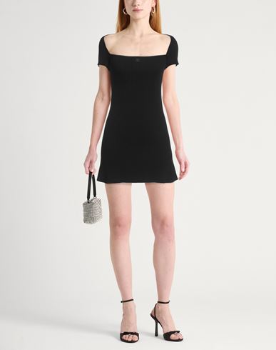 Courreges Woman Mini dress Black Size L Viscose, Polyester
