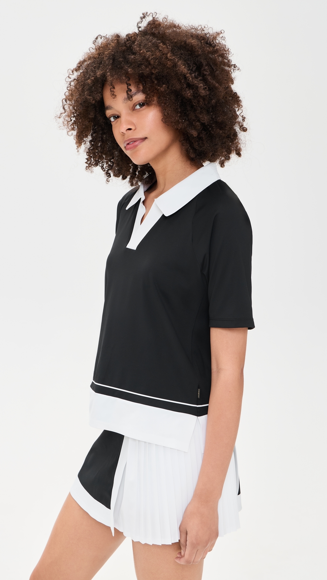 Piccola Polo Top Black