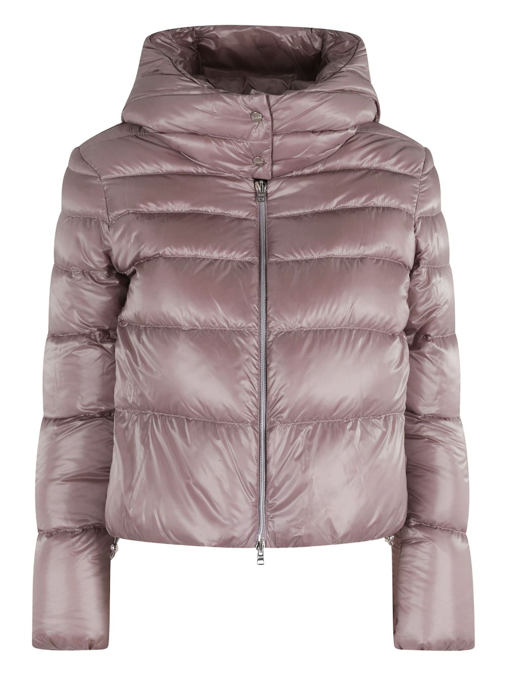Hooded quilted jacket - Pink