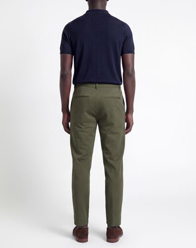 Man Pants Military green Size 36 Cotton, Polyamide, Elastane