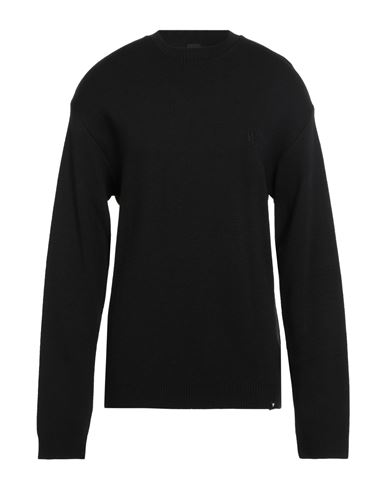 Man Sweater Black Size M Acrylic, Wool