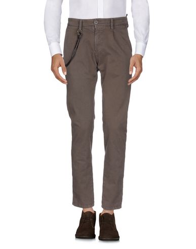 Man Pants Dark brown Size 28 Cotton, Elastane