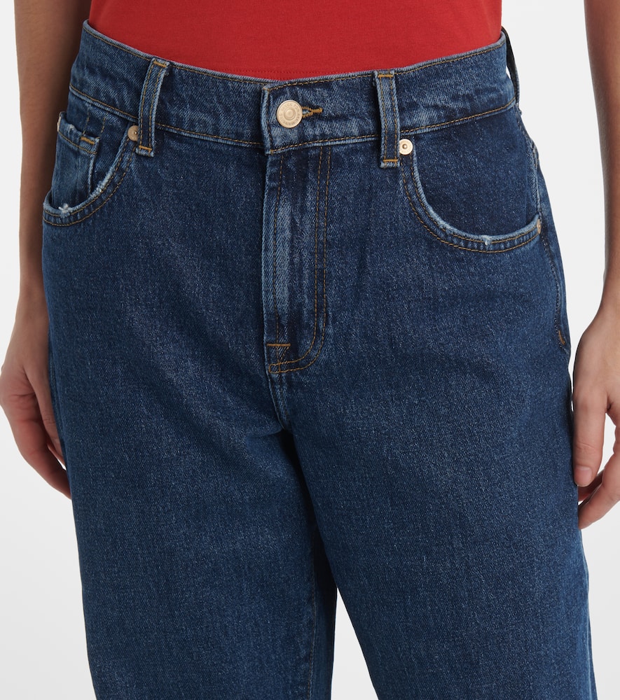 High-rise flared jeans