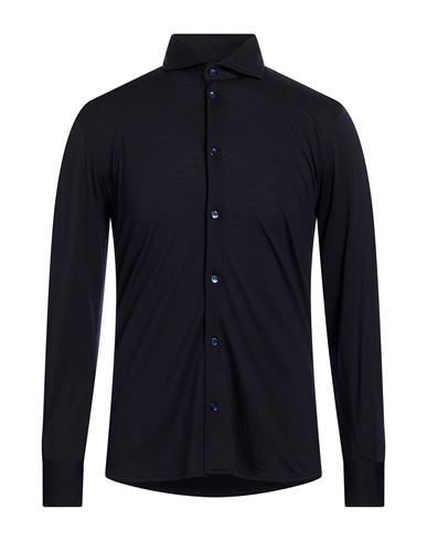 Man Shirt Midnight blue Size S Virgin Wool
