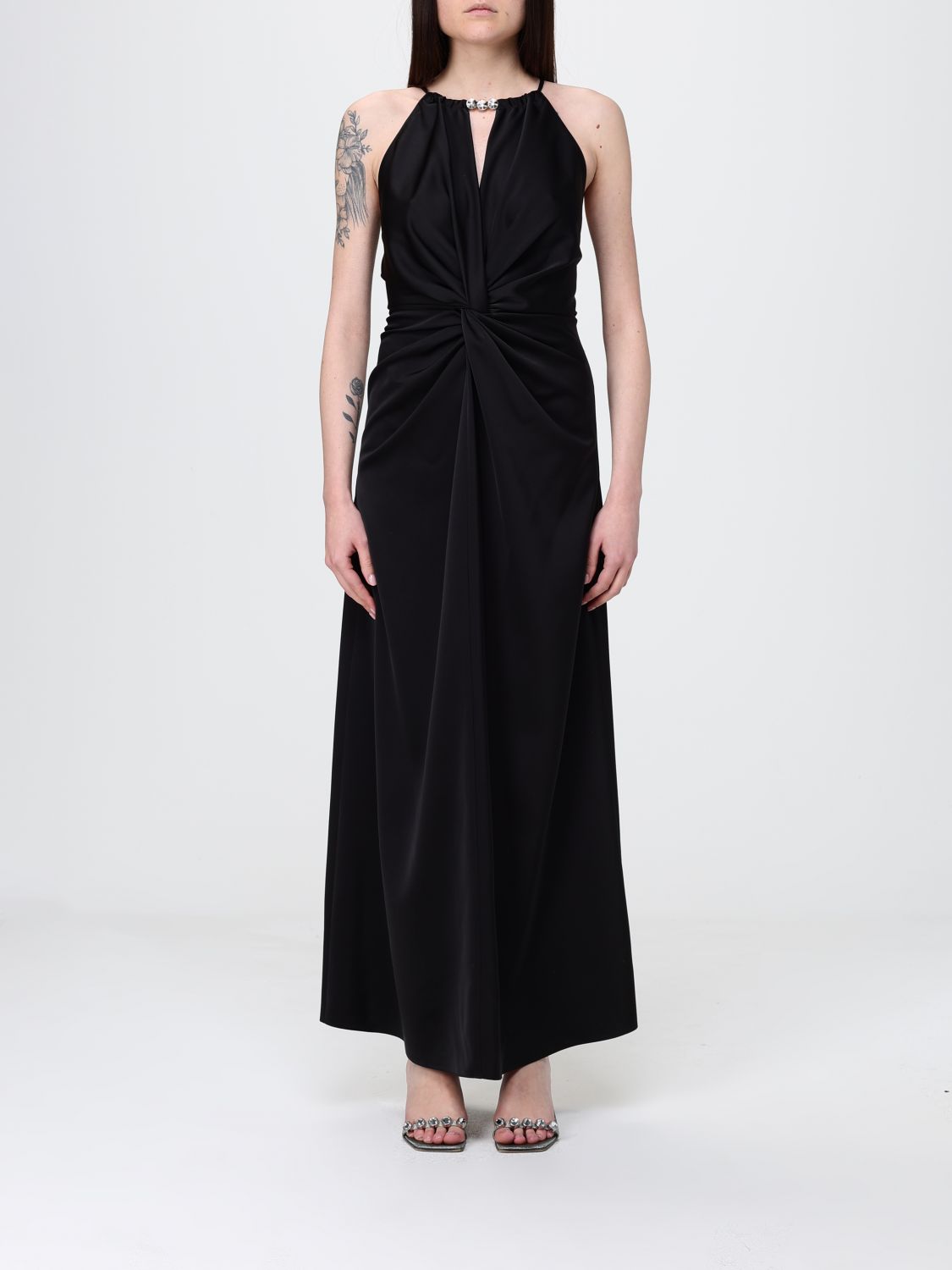 Dress Woman color Mahogany