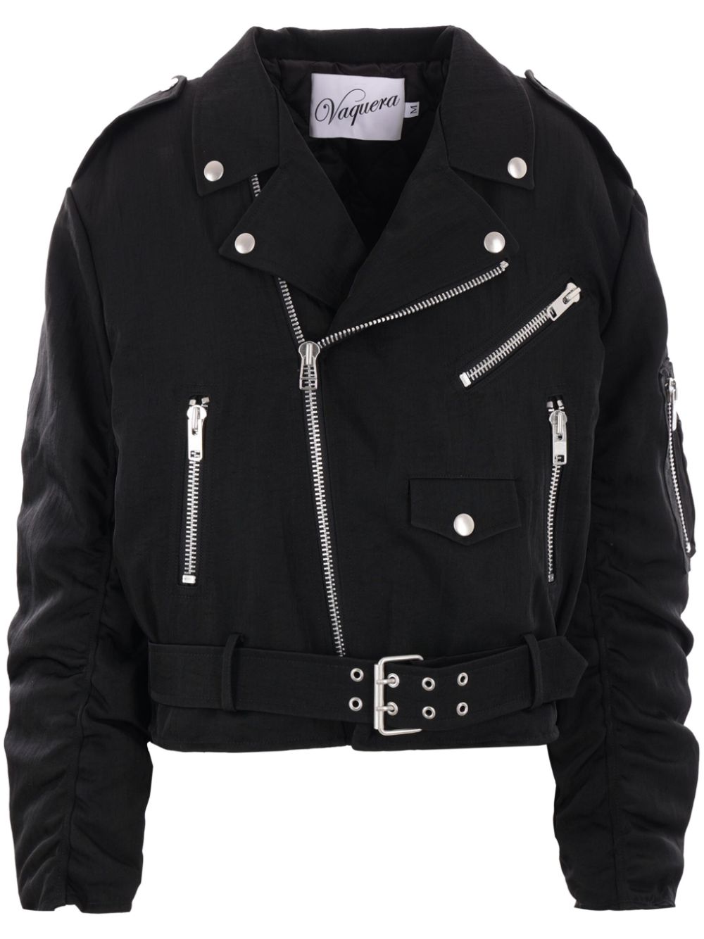 Zipped biker jacket - Black