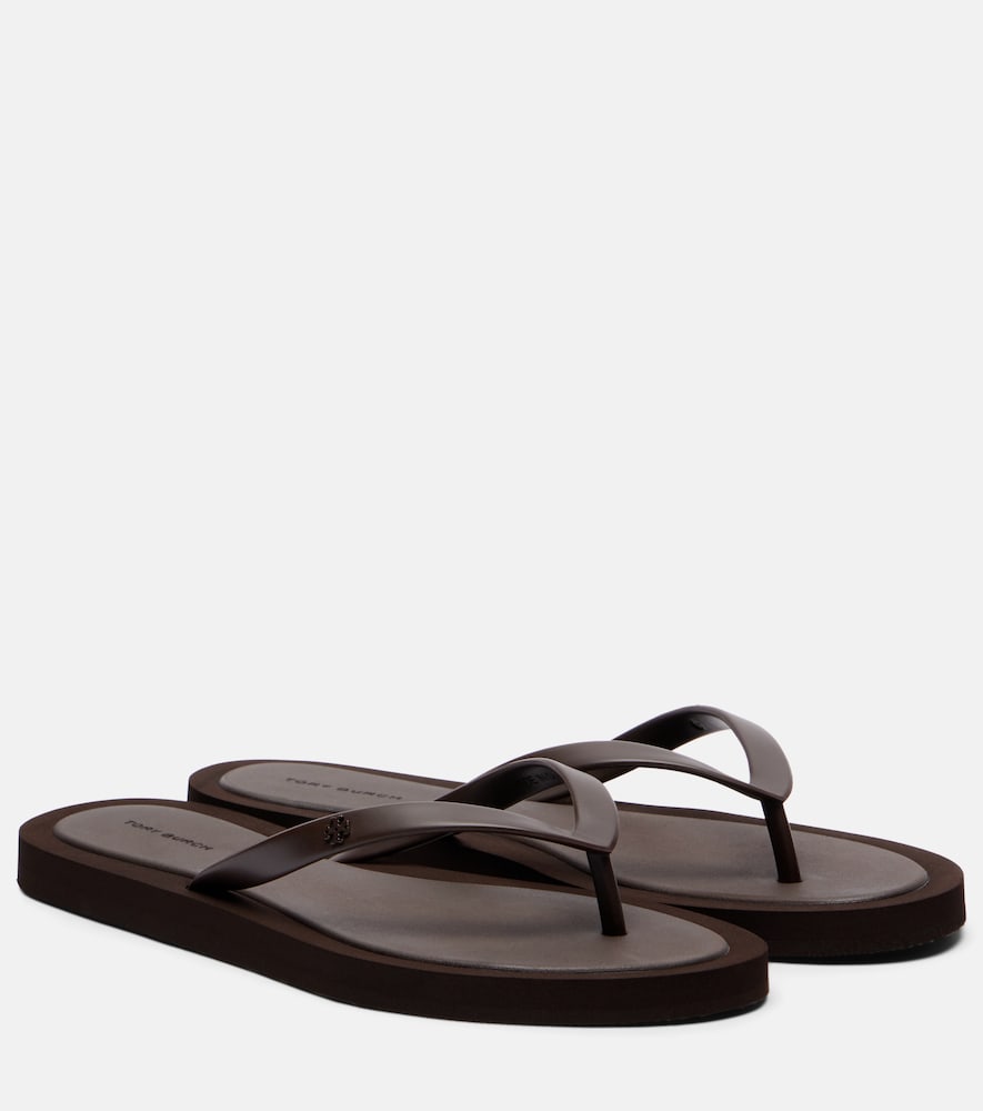 Kira T Monogram thong sandals