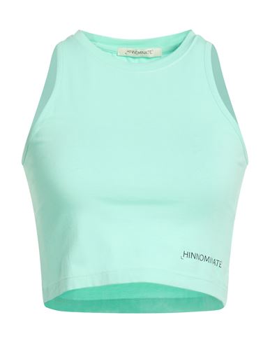 Woman Top Light green Size L Cotton, Elastane