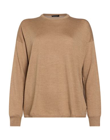 Woman Sweater Light brown Size 8 Merino Wool