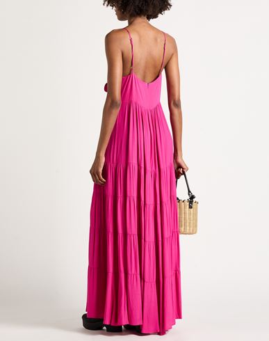 Woman Maxi dress Fuchsia Size 4 Rayon