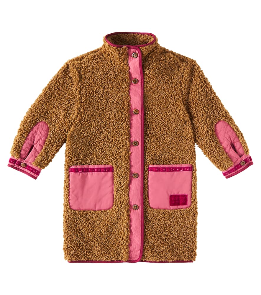 Scotch & Soda Kids Colorblocked teddy jacket