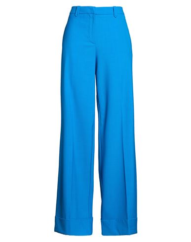 Woman Pants Azure Size 6 Polyester, Wool, Elastane