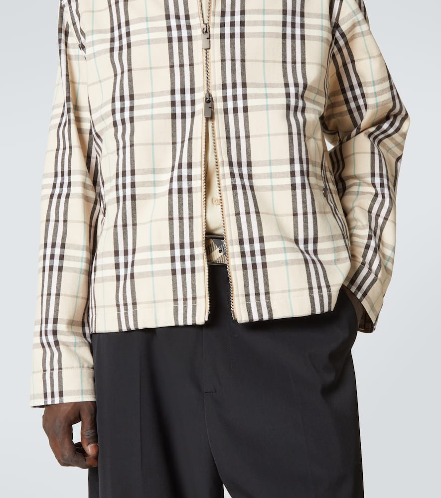 Check cotton jacket
