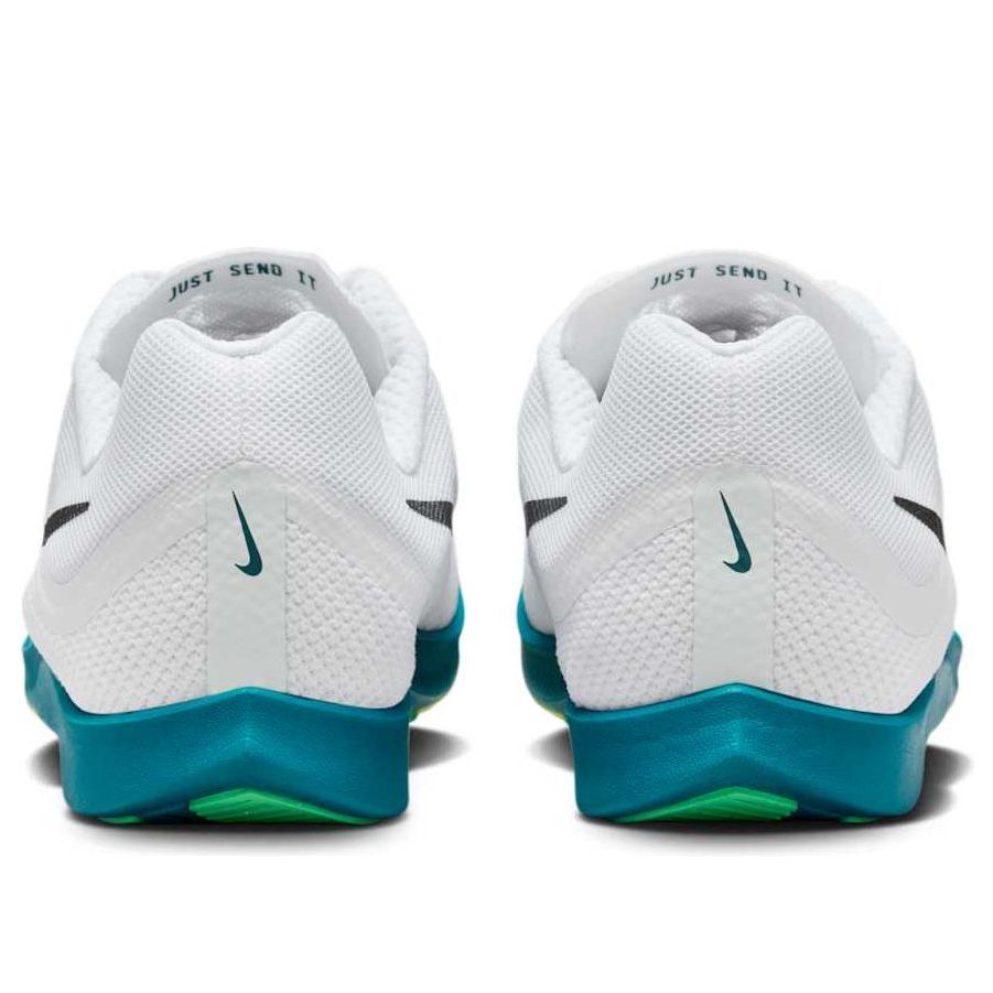Air Zoom Rival Distance Spikes 'White Bright Spruce Vapor Green Black'