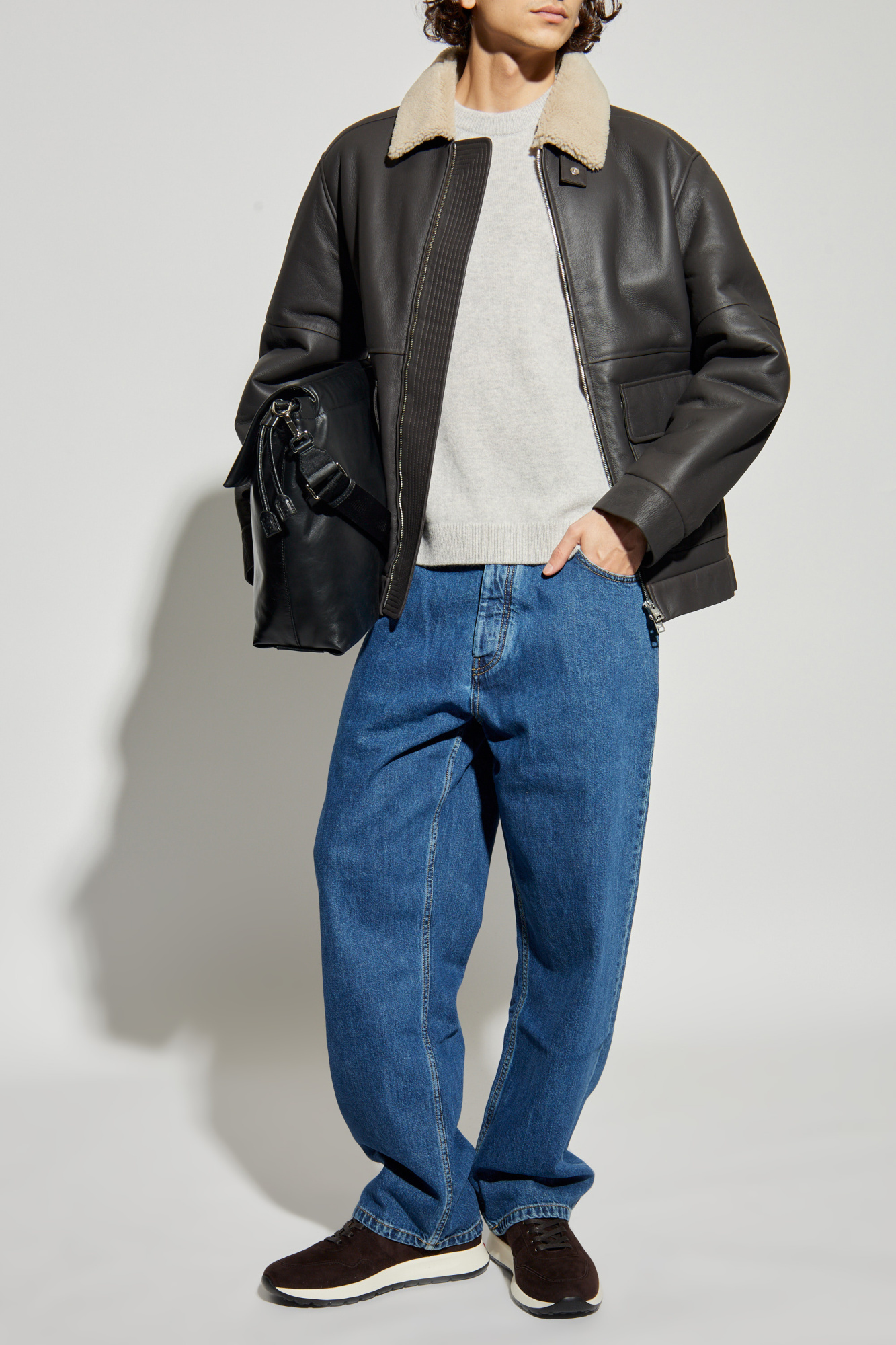 Leather Jacket, Men's, Brown