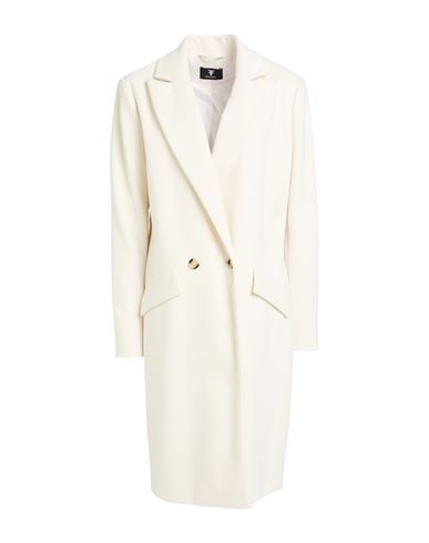 Collection Woman Coat Ivory Size M Polyester, Rayon