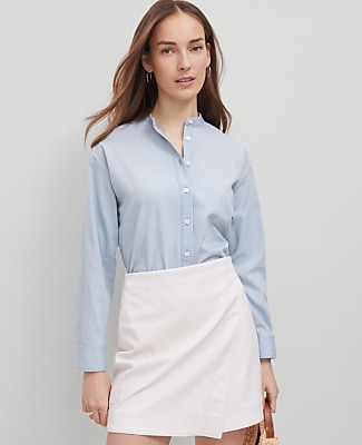 Ann Taylor Weekend Collection Chambray Shirt