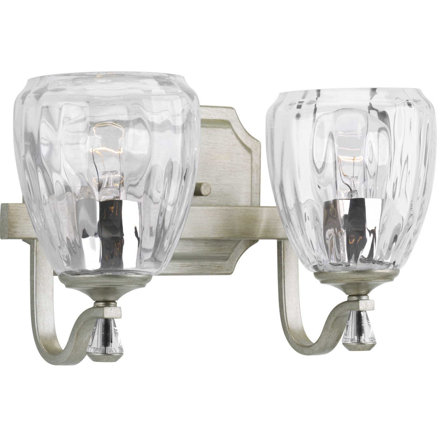 Silver Ridge Two Light Bath from the Anjoux Collection