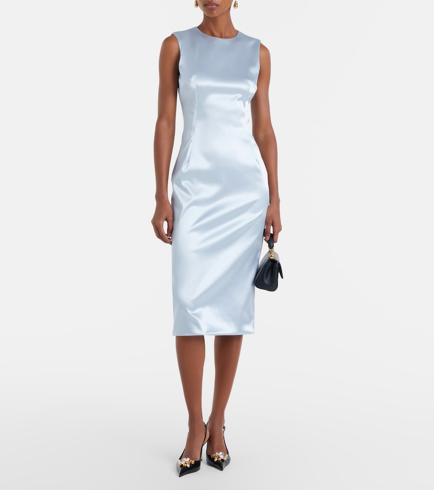 Satin midi dress