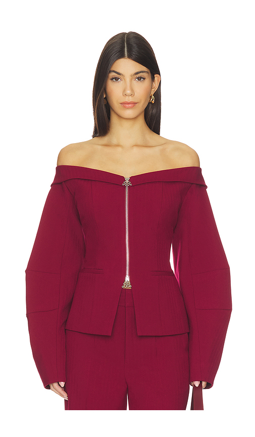 Gestuz X Barbie Barbara Blazer in Red. 38. Also