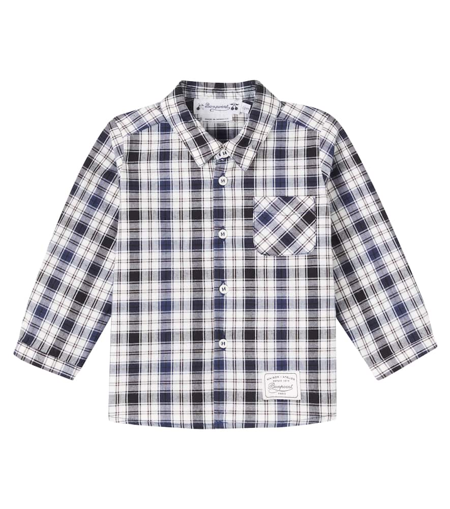 Baby Malo checked cotton shirt