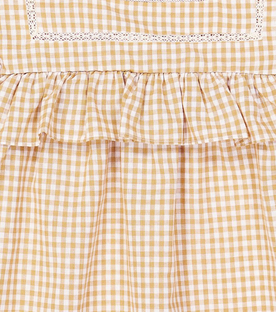 C'era Una Volta Carina checked cotton shirt