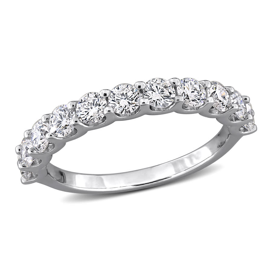 1 1/5CT TW Diamond Anniversary Band in Sterling Silver