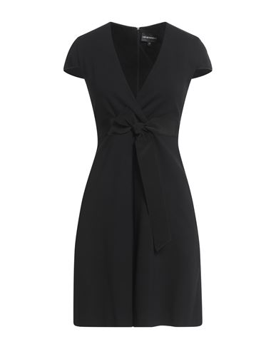 Woman Mini dress Black Size 6 Viscose, Polyamide, Elastane