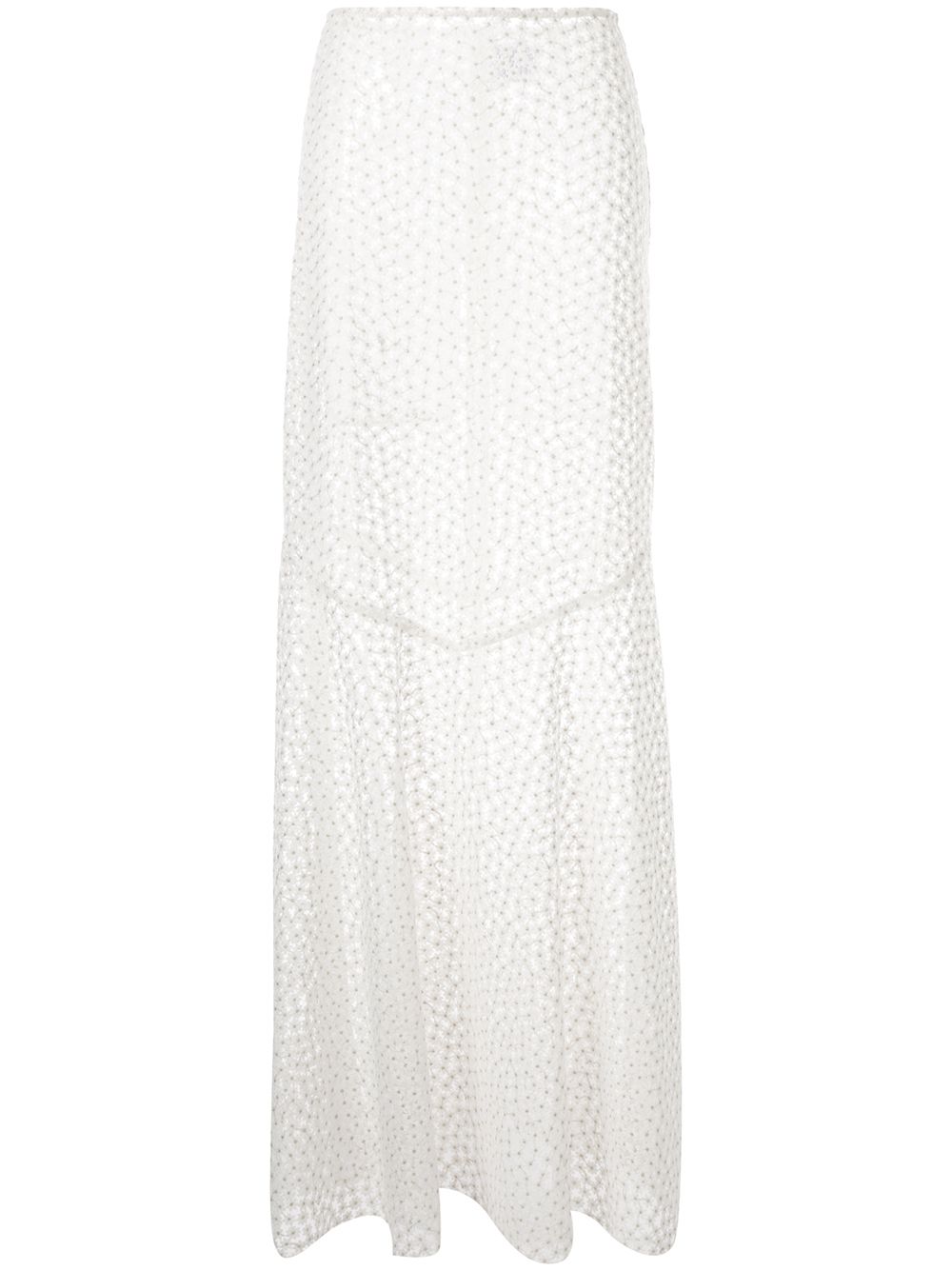 Embroidered Majestic skirt - White