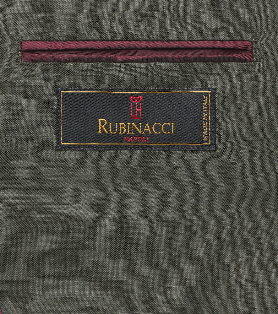Single-breasted linen blazer