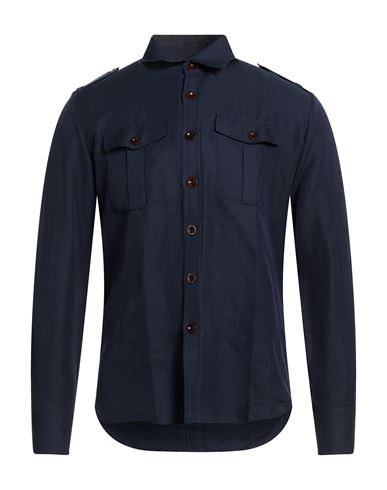 Man Shirt Midnight blue Size 15 ½ Linen, Cotton
