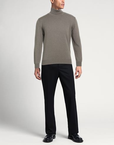 Man Turtleneck Taupe Size 40 Cashmere