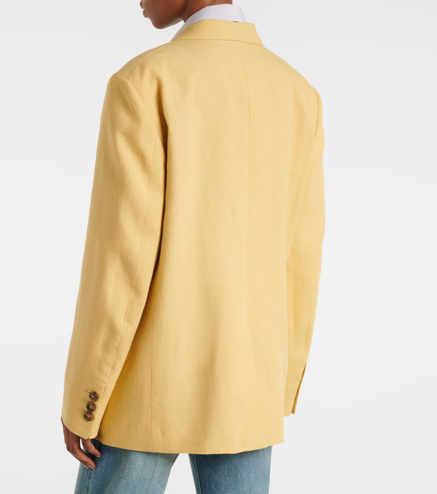 Blazé Milano Nightbreak double-breasted linen blazer