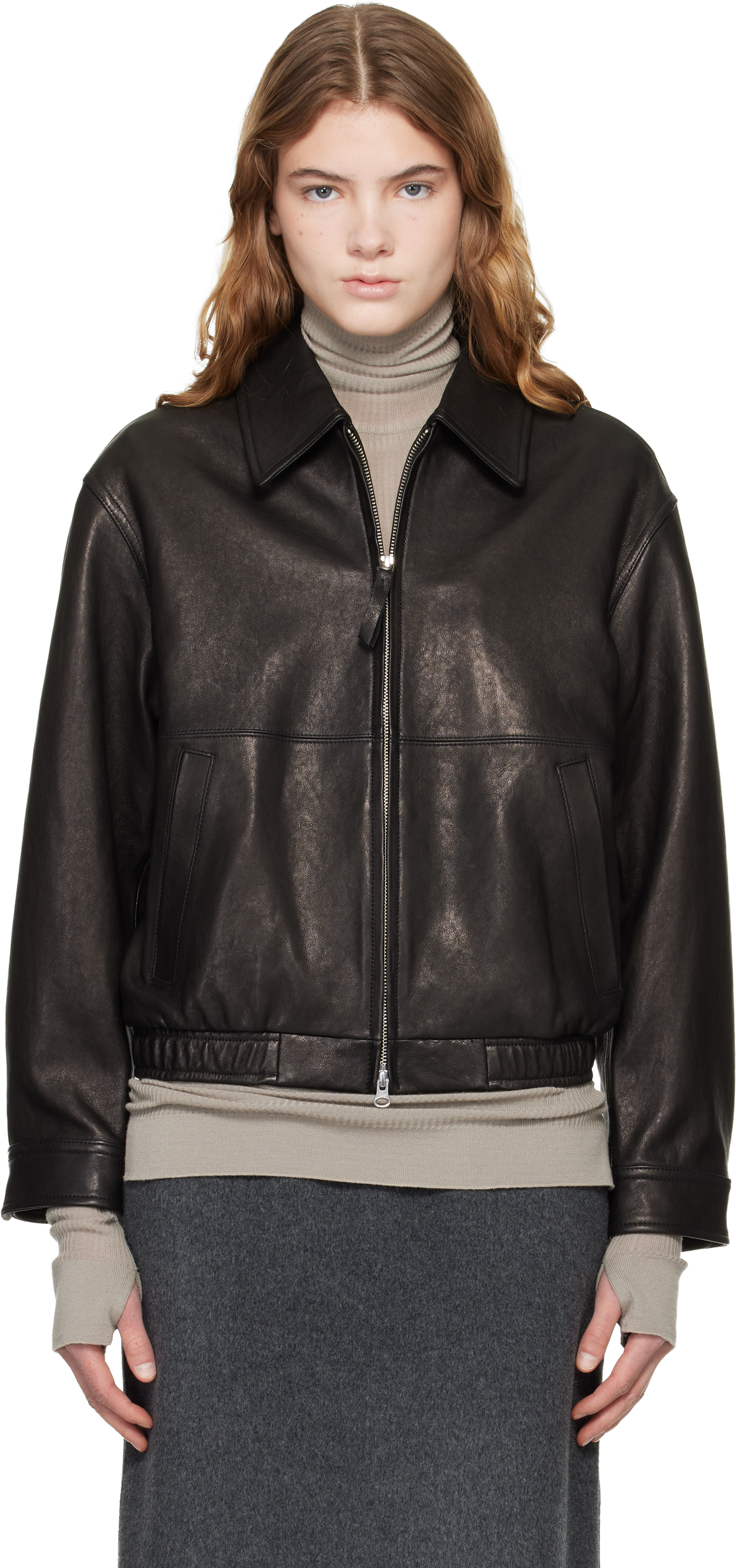 Black Drizzler Leather Jacket