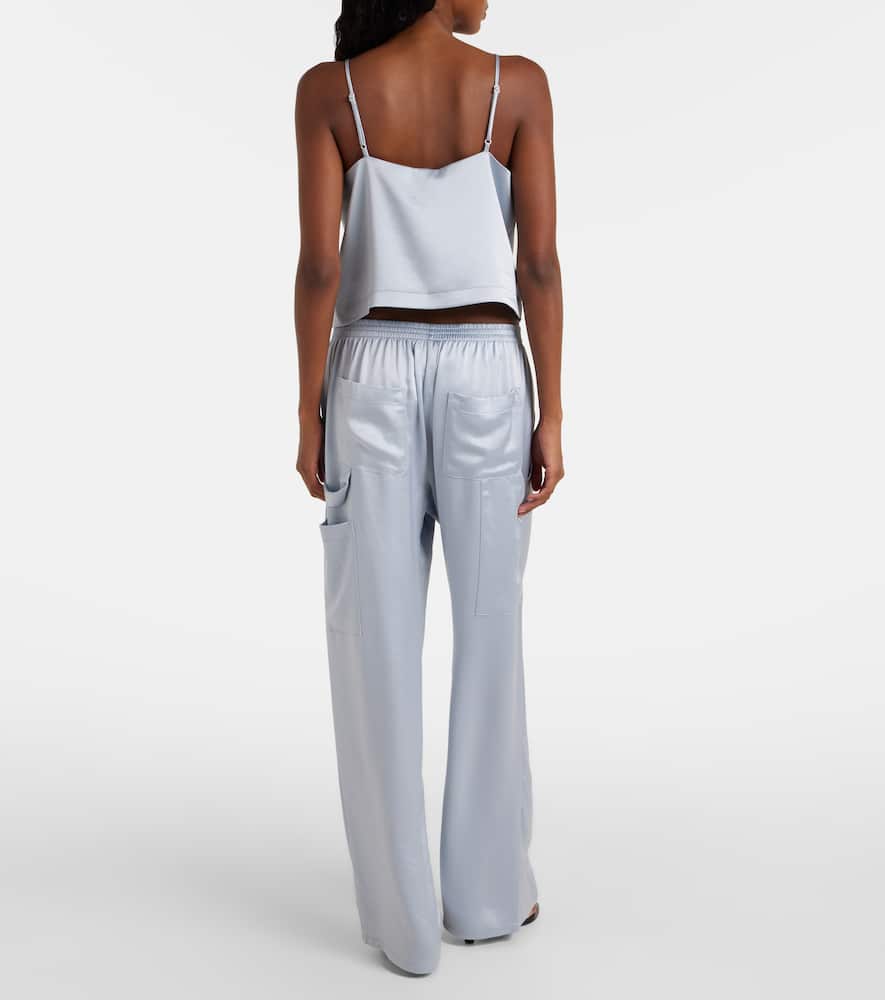 Barb Button satin camisole