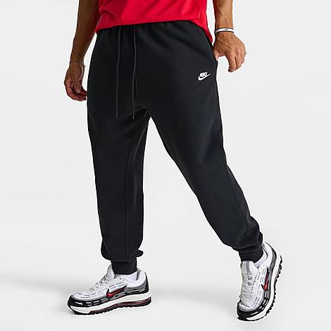 Men's Club Fleece Premium Jogger Pants in Black/White
