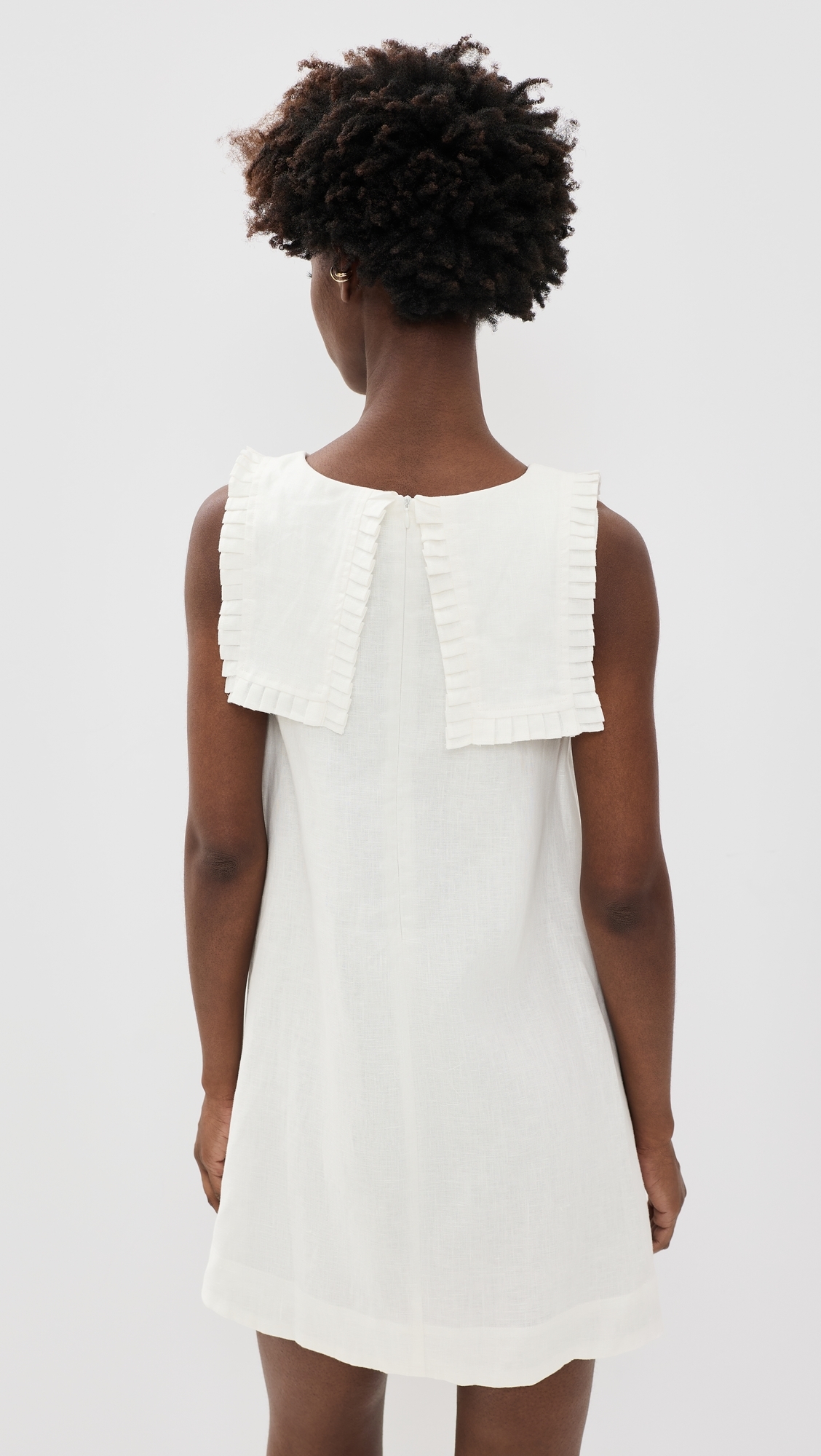 Agnes Linen Mini Dress White