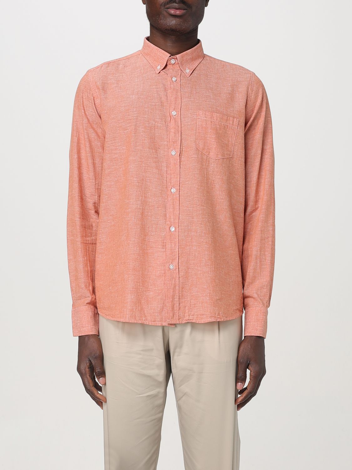 Shirt Men color Salmon