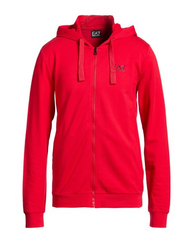Man Sweatshirt Tomato red Size L Cotton