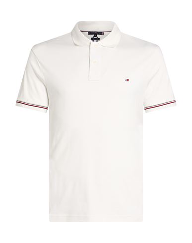 Man Polo shirt White Size L Cotton