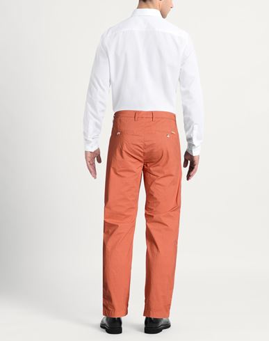 Man Pants Orange Size 30 Cotton, Elastane
