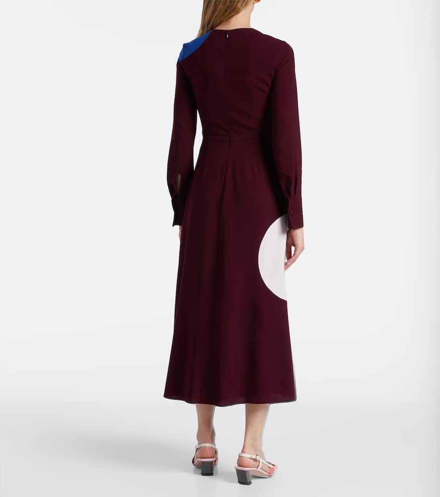 Withiel printed crêpe midi dress
