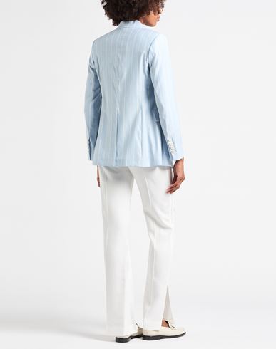 Woman Blazer Sky blue Size 2 Wool, Viscose, Elastane