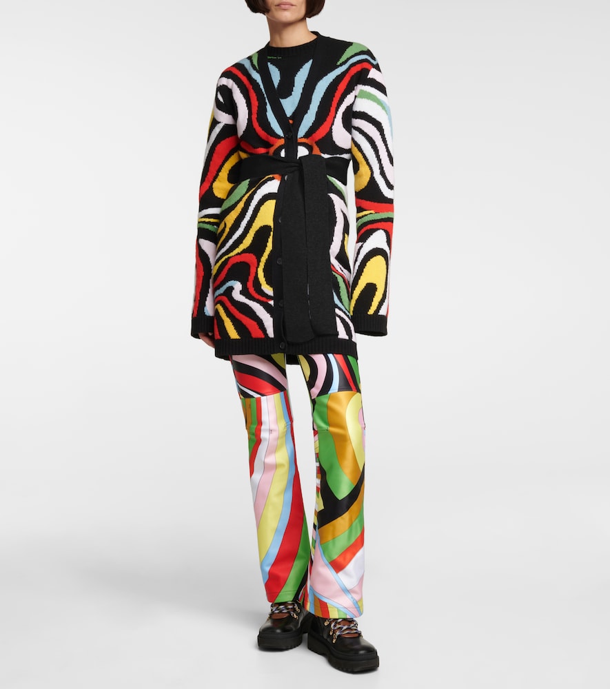 X Fusalp intarsia wool cardigan