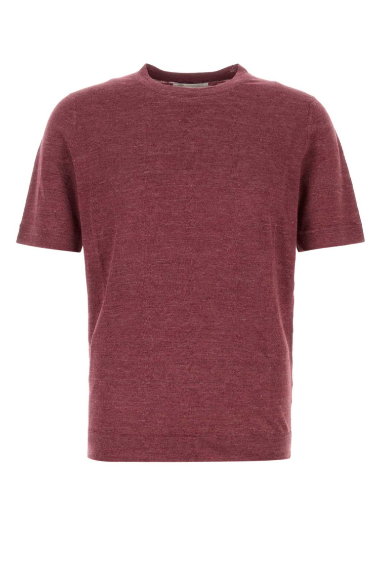 Tyrian Purple Linen Blend Sweater