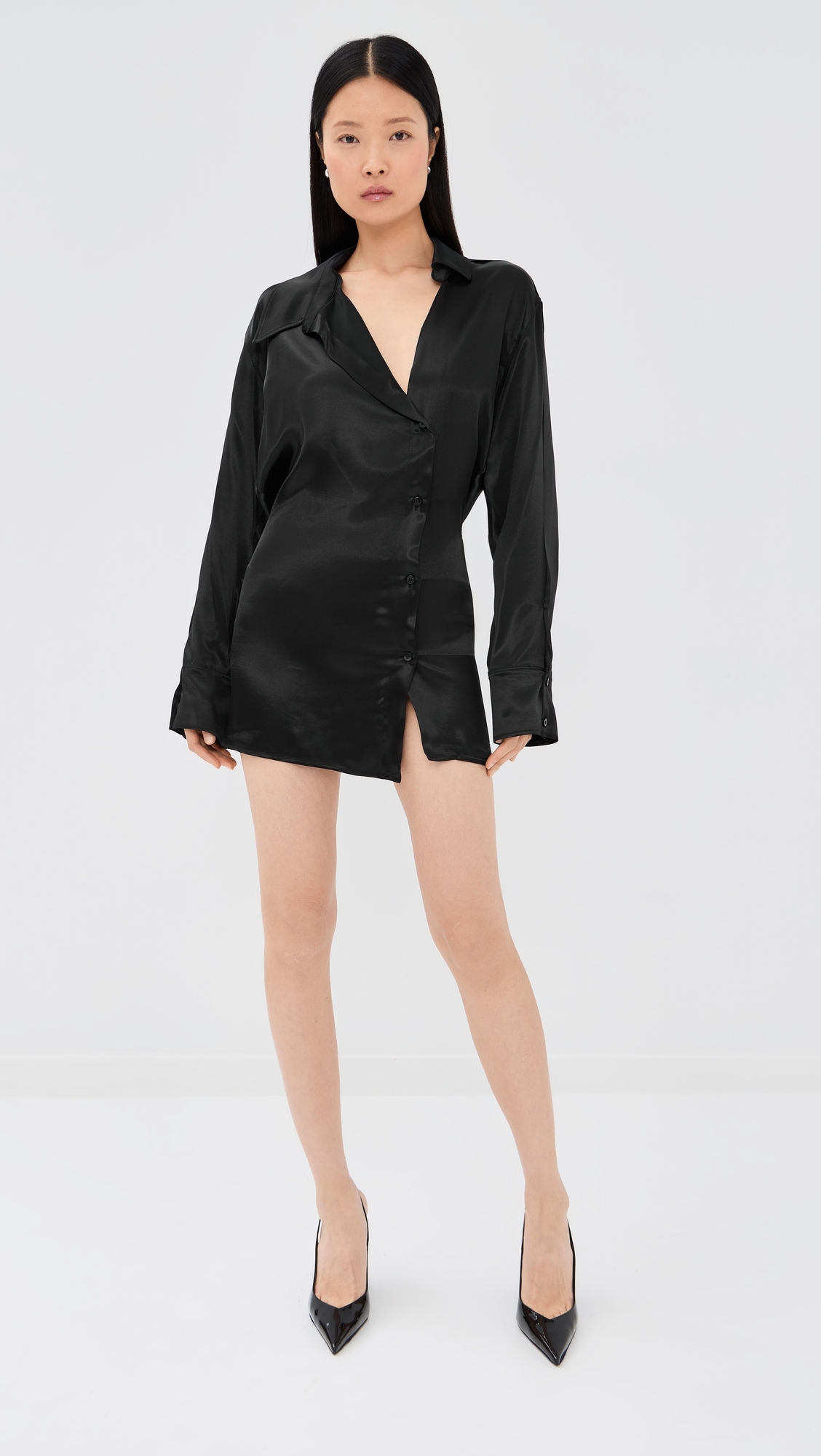 Mini Shirtdress Black